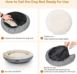 Hoppa! Hondenbed, Kattenbed, Donut, Ø 50 Cm, Lichtgrijs -Hondenartikelen Serie Winkel 1200x1150 9