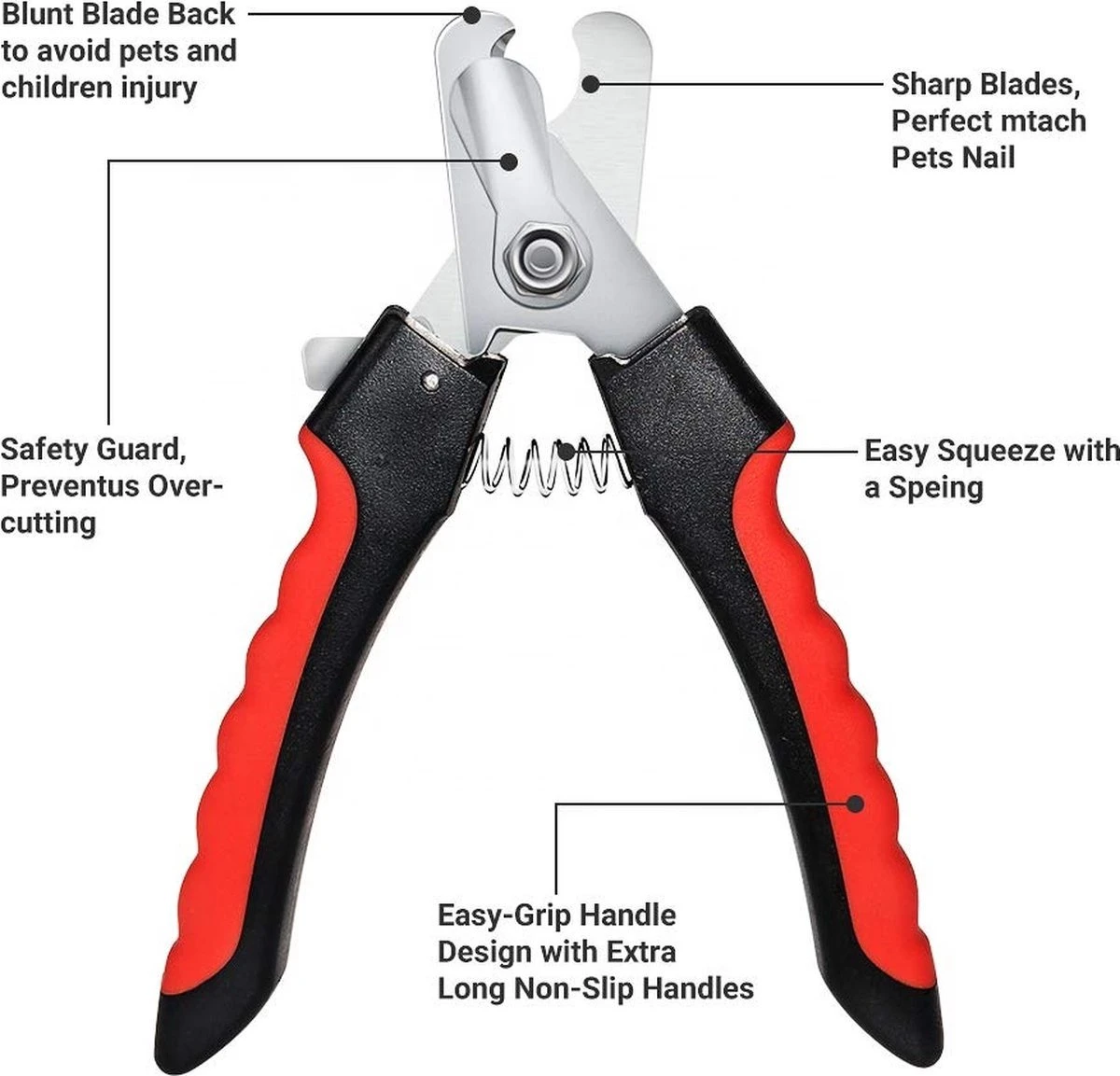 Merkloos Professionele Nagelschaar - Dieren Nagelschaar - Rood & Zwart - Honden Nagelknipper - Hondennagels - Honden Knip Schaar - Honden Knipsch 6 Merkloos Professionele Nagelschaar - Dieren Nagelschaar - Rood & Zwart - Honden Nagelknipper - Hondennagels - Honden Knip Schaar - Honden Knipsch - Afbeelding 4