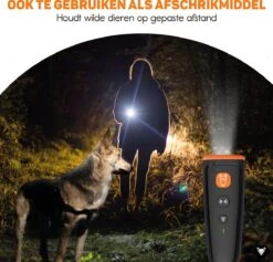 Vulpes Pets® Ultrasone Anti Blaf Apparaat – 3-in-1 Anti Blaf Apparaat Pro - Diervriendelijk & Zonder Schok - Alternatief Anti Blafband - Voor Kleine & Grote Honden - Audio - Flashlight - USB-Oplaadbaar -Hondenartikelen Serie Winkel 1200x1153 17