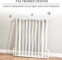 PawHut Afschermhek Voor Honden Veiligheidshek Hondenhek 3 Elementen Kunststof Wit D06-100V01 -Hondenartikelen Serie Winkel 1200x1156 8