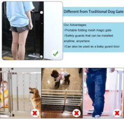 Merkloos ACE Pets – Oprolbaar Hondenrek Voor Binnen - Traphekje Hond Zonder Boren - Veiligheidshek Deurhekje - 180 X 72 Cm - Zwart -Hondenartikelen Serie Winkel 1200x1157 9