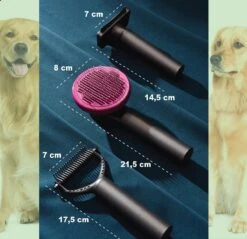 Hondenborstel Set 3 In 1 - Hondenkam - Borstelset - Klittenkam Hond - Ondervacht Kam - Furminator - Slickerborstel - Kattenkam - Verwijderd Klitten En Voorkomt Haaruitval -Hondenartikelen Serie Winkel 1200x1159 40