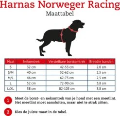 Hunter Harnas Norweger Racing Nylon - Hondentuigje - Bruin/Cognac- L - 62-75 X 2,5 X 2,5 Cm -Hondenartikelen Serie Winkel 1200x1160 25
