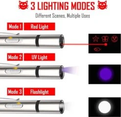 Merkloos Laserpen - Laserlamp - Laserpointer - Laser - Zaklamp - UV-Licht - Multifunctioneel - 7 Verschillende Standen - Dierenspeelgoed - USB-oplaadbaar -Hondenartikelen Serie Winkel 1200x1160 26