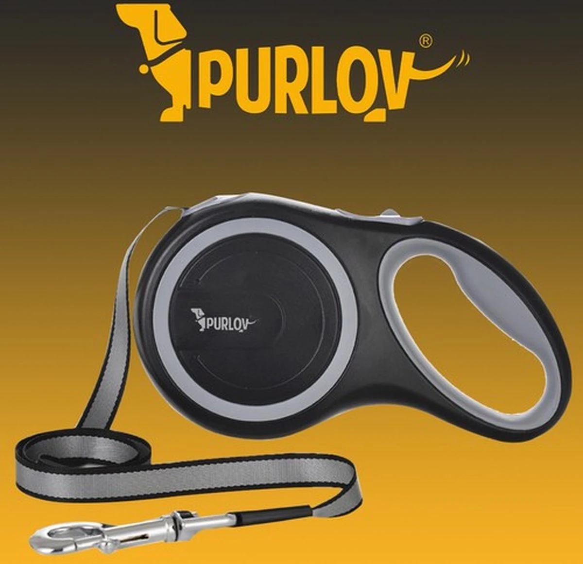 Hondenriem-Looplijn-Zwart/Grijs-8 Meter Oprol-Hond Lijn-Automatisch Rollijn 3 Hondenriem-Looplijn-Zwart/Grijs-8 Meter Oprol-Hond Lijn-Automatisch Rollijn