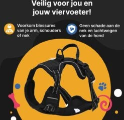Hondentuig - Hondenharnas - Hondenriem - Anti Trek - Autogordel Hond - Zwart - Maat S -Hondenartikelen Serie Winkel 1200x1161 28