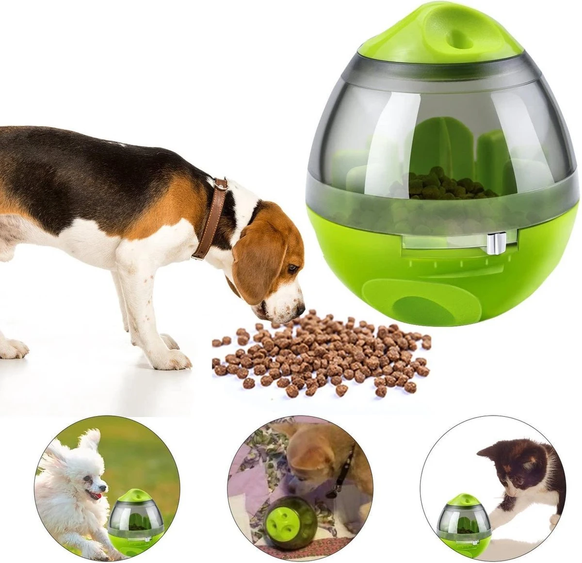 Mister Mill Speelbal - Honden Speelgoed Intelligentie - Voerbal - Snackbal Hond Kat – Interactieve Hond Kat - Voer EI 8 Mister Mill Speelbal - Honden Speelgoed Intelligentie - Voerbal - Snackbal Hond Kat – Interactieve Hond Kat - Voer EI - Afbeelding 6
