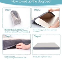 Nobleza Orthopedische Hondenkussen Wasbaar - Hondenbed - Maat XL: 110 X 80 X 8 Cm - Grijs -Hondenartikelen Serie Winkel 1200x1162 13