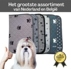 XXL Puppy Training Pad - Plasmat - Zwart - 104 X 104 Cm - Hondentoilet - Herbruikbaar - Wasbaar -Hondenartikelen Serie Winkel 1200x1163 14