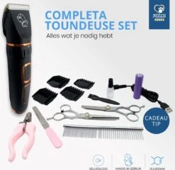 YE™ Professionele Dieren/honden Tondeuse Set Extra Krachtig - Honden Trimmer - Lang Of Kortharige Huisdieren Katten & Honden - Draadloos - Weinig Geluid -Hondenartikelen Serie Winkel 1200x1165 12