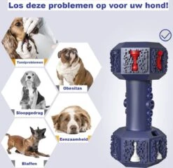 PetPetrol Honden Speelgoed -Dumbbell -Geschikt Voor Kleine En Middelgrote Honden- Tanden Schoonmaken- Kauwen- Haltervorm- Blauw- Natuurrubber Met Ananas Smaak -Hondenartikelen Serie Winkel 1200x1165 22