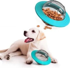 Merkloos Hondenspeeltje UFO Blauw Geschikt Voor Puppy's Tot En Met Grote Honden - Honden Speelgoed - Anti Bijt Speelgoed - Voerbal - Honden Speelgoed Intelligentie - Bijtspeelgoed - Interactieve Hond - Hondenspeeltjes - Traingsbal - Sterk Materiaal - Blauw -Hondenartikelen Serie Winkel 1200x1165 26