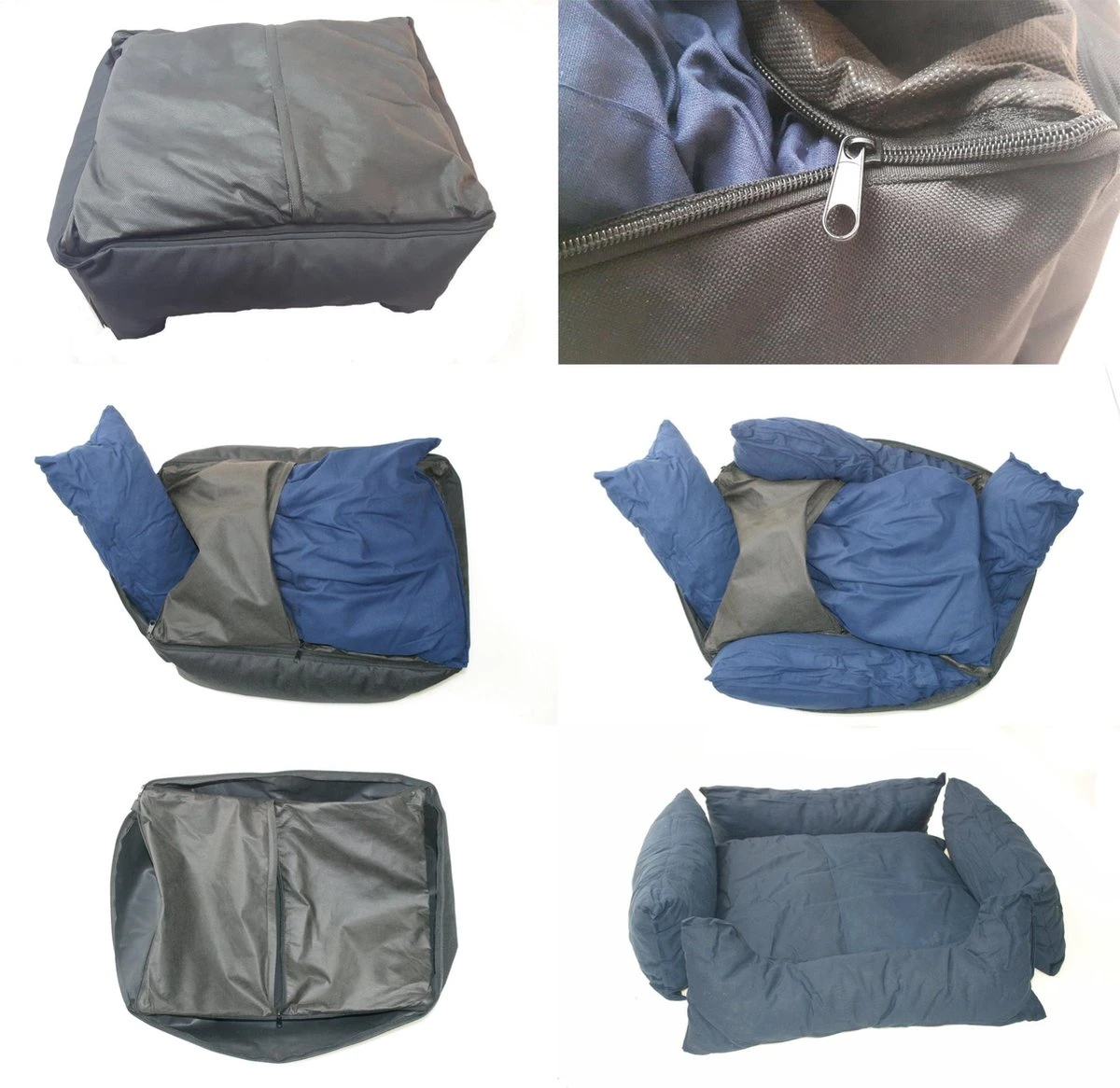 Hondenmand Cordura XXXL – Donkergrijs - 125 X 90 X 24 Cm 5 Hondenmand Cordura XXXL – Donkergrijs - 125 X 90 X 24 Cm - Afbeelding 3