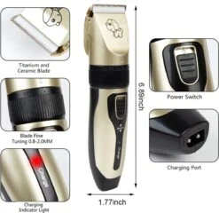 Merkloos Professionele Dierentondeuse - Scheerapparaat Voor Honden En Katten - Trimmer - 4 Opzetstukken - Oplaadbaar - Draadloos - Stil - Verschillende Haar En Vachtlengtes - Haartrimmer - Hondentrimmer - Honden Trimmer - Honden Knippen - Haren Knippen -Hondenartikelen Serie Winkel 1200x1167 17