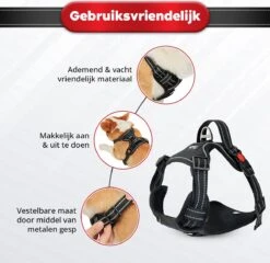 Purrr Fect Hondentuigje - Anti-Trek Tuig - Hondenharnas - Y Tuig Hond - Waterproof - Reflecterend - Verstelbaar - Maat L -Hondenartikelen Serie Winkel 1200x1167 38