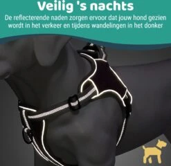 Mmoods Hondentuigje Grijs - Anti-Trek Tuig Voor Puppy's - Hondenharnas Voor Kleine Honden - Reflecterende Halsband Hond - Hondenhalsband Maat S -Hondenartikelen Serie Winkel 1200x1167 47