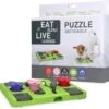 Eat Slow Live Longer Puzzel Rectangle – Intelligentie Speelgoed Voor Honden – Interactief Hondenspeelgoed – Uitdagende Hondenpuzzel – Gerecyclede Materialen – Te Vullen Met Snacks - 25x26x5 Cm - Groen -Hondenartikelen Serie Winkel 1200x1167 49