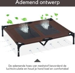 Hondenbed - Hondenstretcher - Honden Ligbed - L - Draagbaar - 92Lx76Bx18H Cm - Bruin -Hondenartikelen Serie Winkel 1200x1169 6