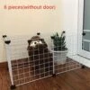 Merkloos Opvouwbare Hond Hek Gates -Hond Hek-Hond Kat Bewaker - Gemakkelijk Behuizing Hondenhekken-Kennel Huis Oefening Training-Zonder Deur- 6 STKS Wit -Hondenartikelen Serie Winkel 1200x1172 12