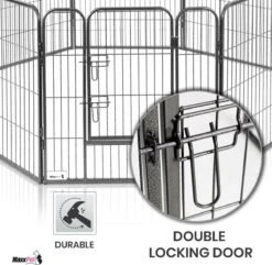 MaxxPet Puppyren - Hondenbench - Hondenren- Puppyren Met 8 Kennelpanelen - Staal -80 X 80 Cm Ø 210 Cm 16 MaxxPet Puppyren - Hondenbench - Hondenren- Puppyren Met 8 Kennelpanelen - Staal -80 X 80 Cm Ø 210 Cm -Hondenartikelen Serie Winkel 1200x1172 14