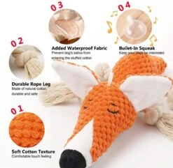 BoDutch Honden Knuffel - Vos - Puppyknuffel - Knisperoortjes - Met Piep - Oranje - 36 Cm - Hondenspeelgoed -Hondenartikelen Serie Winkel 1200x1172 18