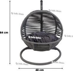 Merkloos Mini Hangstoel Swing Simba Kat / Hond Grijs -Hondenartikelen Serie Winkel 1200x1174 10