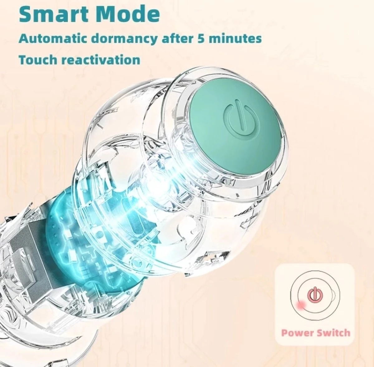 Merkloos Pecute® Elektrische Speelbal - Slimme Interactieve Zelfrollende Bal - Kat En Hond Speelgoed - Kattenspeelgoed - Roze 5 Merkloos Pecute® Elektrische Speelbal - Slimme Interactieve Zelfrollende Bal - Kat En Hond Speelgoed - Kattenspeelgoed - Roze - Afbeelding 3