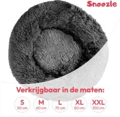 Snoozle Hondenmand - Zacht En Luxe Hondenkussen - Wasbaar - Fluffy - Hondenmanden - 80cm - Grijs -Hondenartikelen Serie Winkel 1200x1178 2