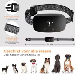 Amaeze Anti Blafband - Opvoedingshalsband Zonder Schok En Diervriendelijk – Blafband Voor Honden – Opvoedingshalsbanden - Voor Kleine En Grote Honden - Antiblafband Zonder Schok Waterdicht - Oplaadbaar - Vibratie En Audio -Hondenartikelen Serie Winkel 1200x1179 5