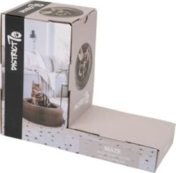 District 70 MAZE 3-in-1 Opvouwbare Kartonnen Kattenmand - Inclusief Catnip Balletje - Voor Slapen, Spelen En Krabben! -Hondenartikelen Serie Winkel 1200x1180 5
