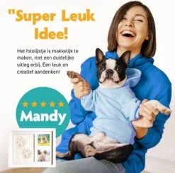 Honden Fotolijst Met Kleiafdruk - Gipsafdruk - Speelgoed Voor Dieren - Pootafdruk Hond - Puppy Speelgoed - Gipsafdruk Huisdier -Hondenartikelen Serie Winkel 1200x1183 11