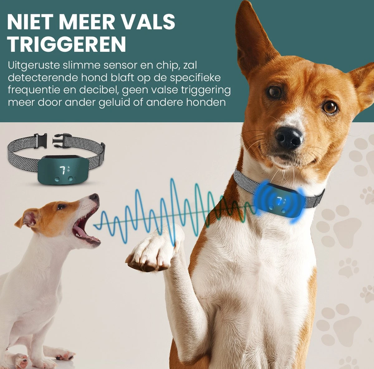 Salvano Anti Blafband - Blafband Voor Honden - Opvoedingshalsbanden - Voor Kleine En Grote Honden - Anti Blafband Zonder Schok- Oplaadbaar - Anti Blaf Apparaat - Blafband - Diervriendelijk 4 Salvano Anti Blafband - Blafband Voor Honden - Opvoedingshalsbanden - Voor Kleine En Grote Honden - Anti Blafband Zonder Schok- Oplaadbaar - Anti Blaf Apparaat - Blafband - Diervriendelijk - Afbeelding 2