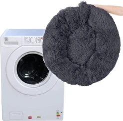 Hondenmand | Superzacht En Luxe | Wasbaar | Donut | Fluffy | Hondenkussen | 60cm | Grijs -Hondenartikelen Serie Winkel 1200x1184 3