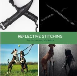 Nobleza Splitter Hondenriem - Dubbel Aanlijnriem Voor Honden - Splitter Verstelbaar - Zwart -Hondenartikelen Serie Winkel 1200x1187 17