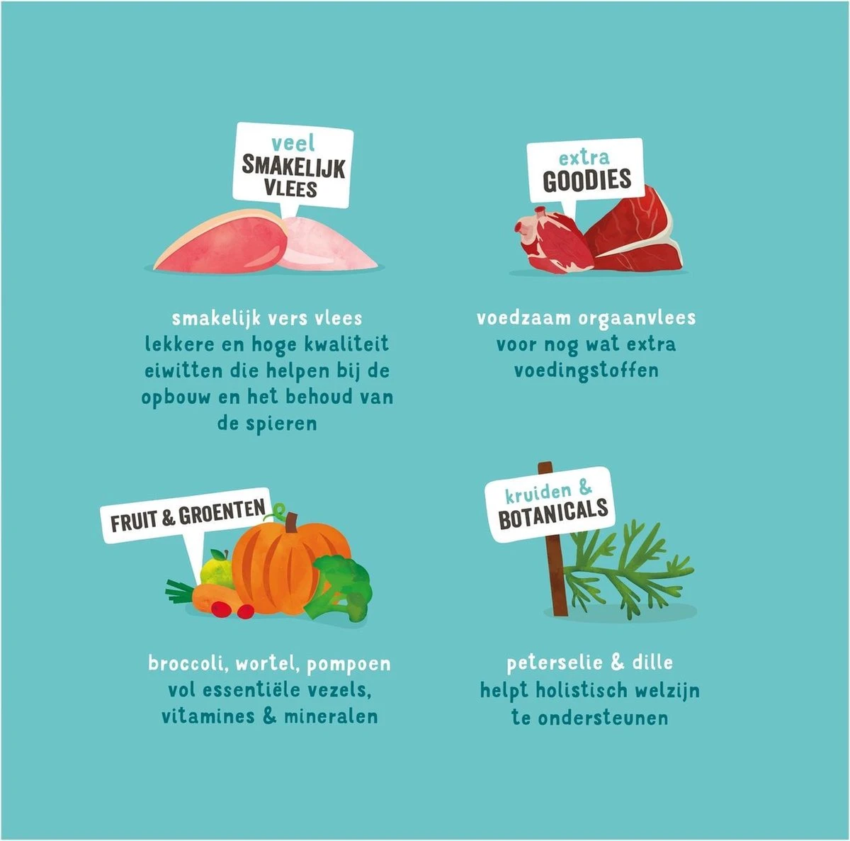 Merkloos Edgard & Cooper Hondenvoer Multipack Kip - Wild - Lam 6 X 100 Gr 7 Merkloos Edgard & Cooper Hondenvoer Multipack Kip - Wild - Lam 6 X 100 Gr - Afbeelding 5