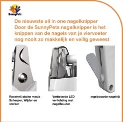 SunnyPets - Professionele Dieren Nagelknipper - Wit - Met LED En Vijl - Hond - Kat - Geschikt Voor Alle - Nageltang -Hondenartikelen Serie Winkel 1200x1190 12