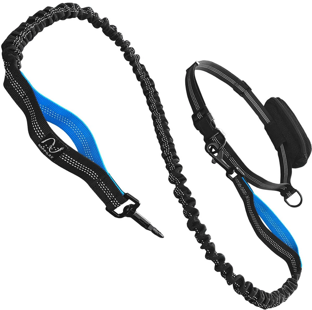 Happilax Joggingriem Voor Honden, Elastische En Reflecterende Hondenriem Voor Joggen Met Buikband, 100-160 Cm 3 Happilax Joggingriem Voor Honden, Elastische En Reflecterende Hondenriem Voor Joggen Met Buikband, 100-160 Cm