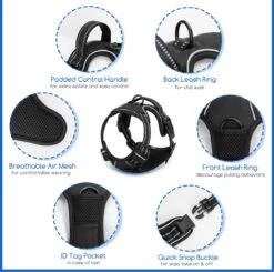 Nobleza 42ZHW - Hondenharnas - Hondentuigje - Anti Trek - S - Zwart 11 Nobleza 42ZHW - Hondenharnas - Hondentuigje - Anti Trek - S - Zwart -Hondenartikelen Serie Winkel 1200x1190 25