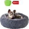 Hondenmand Donut – 70 Cm - Honden Mand – Pluche – Fluffy – Extra Zacht - Kattenmand - Hondenkussen – Kattenkussen – Bed - Wasbaar Met Rits – Hondenmanden – Rond – Bank – Grijs - Qwality -Hondenartikelen Serie Winkel 1200x1192 4