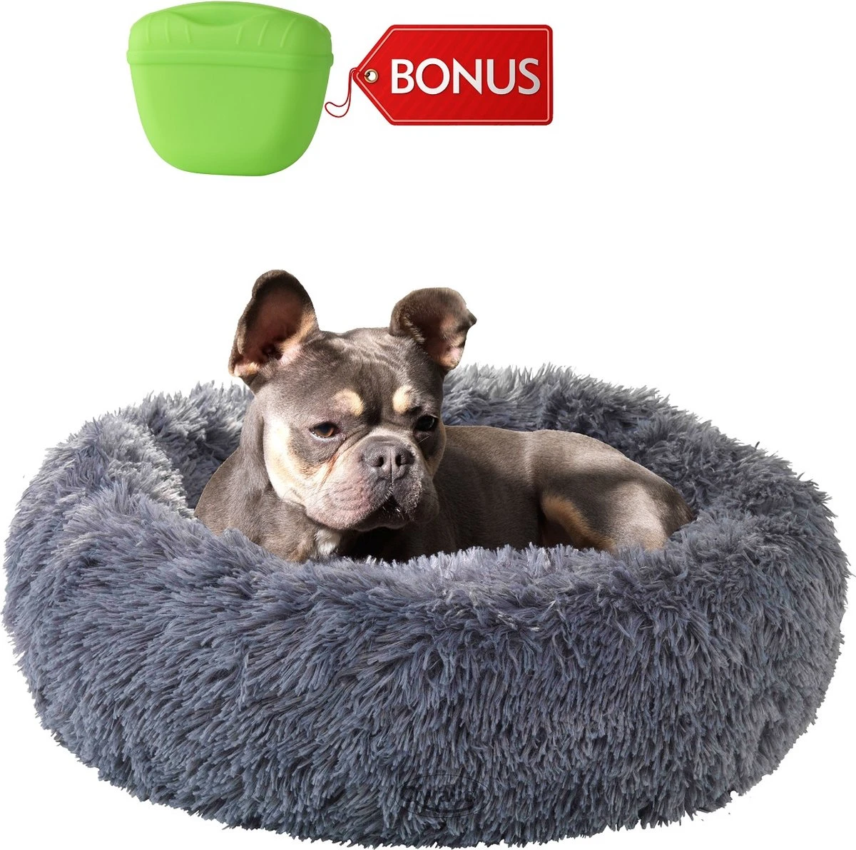 Hondenmand Donut – 70 Cm - Honden Mand – Pluche – Fluffy – Extra Zacht - Kattenmand - Hondenkussen – Kattenkussen – Bed - Wasbaar Met Rits – Hondenmanden – Rond – Bank – Grijs - Qwality 3 Hondenmand Donut – 70 Cm - Honden Mand – Pluche – Fluffy – Extra Zacht - Kattenmand - Hondenkussen – Kattenkussen – Bed - Wasbaar Met Rits – Hondenmanden – Rond – Bank – Grijs - Qwality