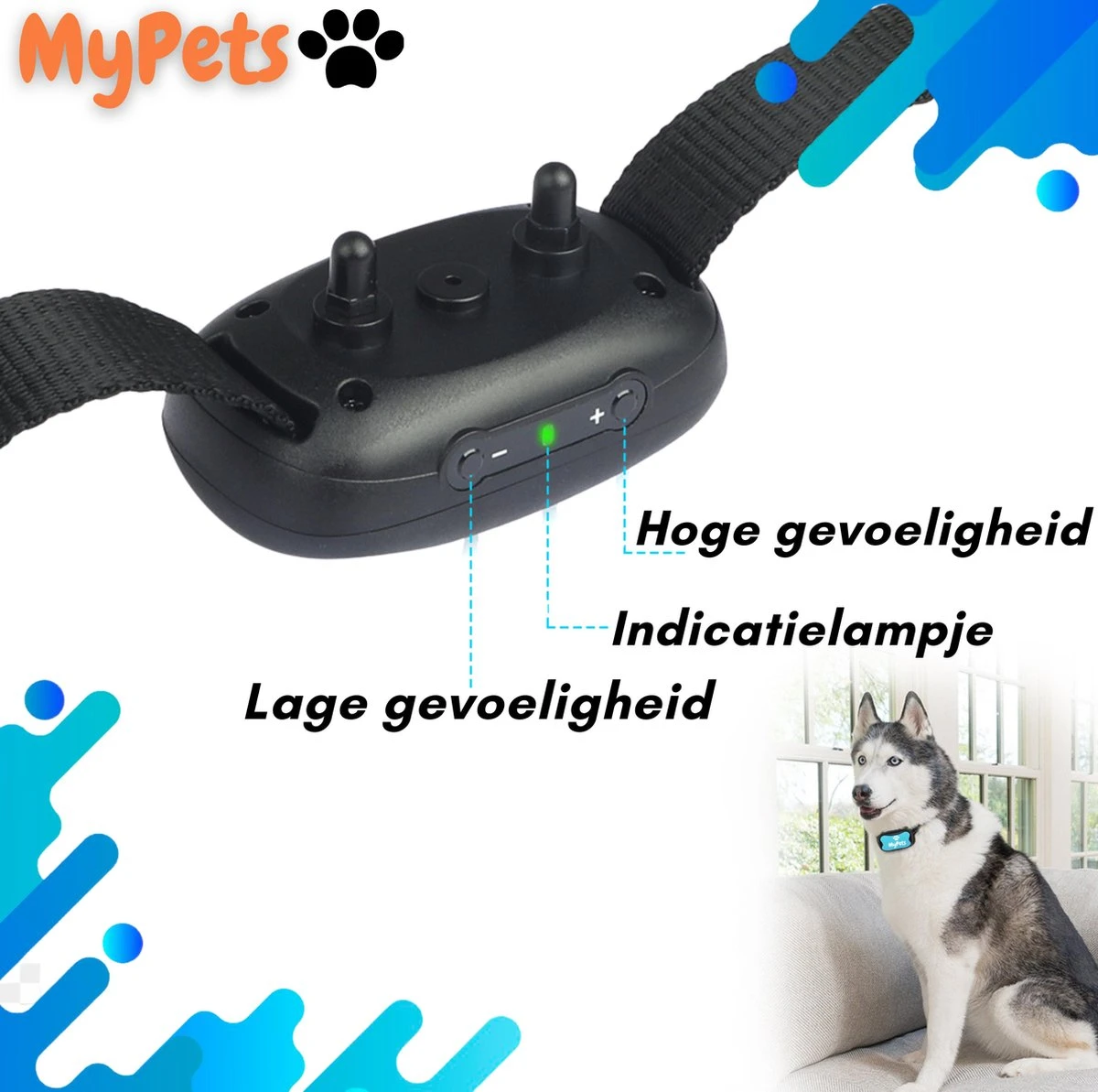MyPets™ Anti-blafband - Anti Blaf Apparaat - Voor Kleine Honden En Grote Honden - Diervriendelijk - Opvoedingshalsband - Trainingshalsband - 2022/2023 Versie - Inclusief Batterijen 11 MyPets™ Anti-blafband - Anti Blaf Apparaat - Voor Kleine Honden En Grote Honden - Diervriendelijk - Opvoedingshalsband - Trainingshalsband - 2022/2023 Versie - Inclusief Batterijen - Afbeelding 9