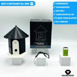Vulpes Pets® Anti Blaf Apparaat Pro - Anti Blafband Voor Alle Honden - Luxe Hondentrainer - Diervriendelijk & Zonder Schok - Inclusief 9V Batterij - Waterbestendig - Ophangbaar - Instelbare Ultrasone Niveauregeling - 4 Standen -Hondenartikelen Serie Winkel 1200x1193 13