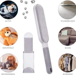 Pet Lovers - Huisdierhaar Verwijderaar - Dierenhaar Verwijderaar - Pluizenborstel - Kledingborstel - Haarverwijderaar - Ontpluizer - Honden En Kattenhaar Verwijderaar - + GRATIS Draagbare Haarverwijderaar -Hondenartikelen Serie Winkel 1200x1193 7