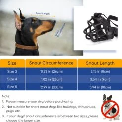 Nobleza Muilkorf Hond - Snuitomtrek 33 - Maat L - Zwart -Hondenartikelen Serie Winkel 1200x1195 16