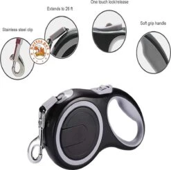 Stevige Hondenriem – 8 Meter – Swifth – Grijs – Comfort Grip – One-Touch Lock Release 7 Stevige Hondenriem – 8 Meter – Swifth – Grijs – Comfort Grip – One-Touch Lock Release -Hondenartikelen Serie Winkel 1200x1195 22