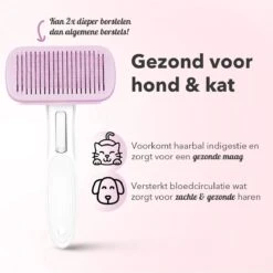 Lubadoo® - Kattenborstel - Hondenborstel - Kattenkam - Kattenhaar - Hondenhaar - Huisdierhaar Verwijderaar - Haarverwijderaar Voor Huisdieren - Langharig - Kortharig - Roze -Hondenartikelen Serie Winkel 1200x1200 1105