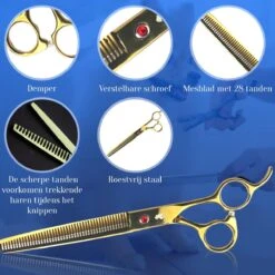 Scharenset Hond - 8-Delige Scharenset - Hondenschaar - Trimset - Trimschaar Voor Honden - Huisdier Knipset - Effileerschaar Hond - Goud 11 Scharenset Hond - 8-Delige Scharenset - Hondenschaar - Trimset - Trimschaar Voor Honden - Huisdier Knipset - Effileerschaar Hond - Goud -Hondenartikelen Serie Winkel 1200x1200 1135