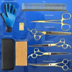 Scharenset Hond - 8-Delige Scharenset - Hondenschaar - Trimset - Trimschaar Voor Honden - Huisdier Knipset - Effileerschaar Hond - Goud 14 Scharenset Hond - 8-Delige Scharenset - Hondenschaar - Trimset - Trimschaar Voor Honden - Huisdier Knipset - Effileerschaar Hond - Goud -Hondenartikelen Serie Winkel 1200x1200 1137