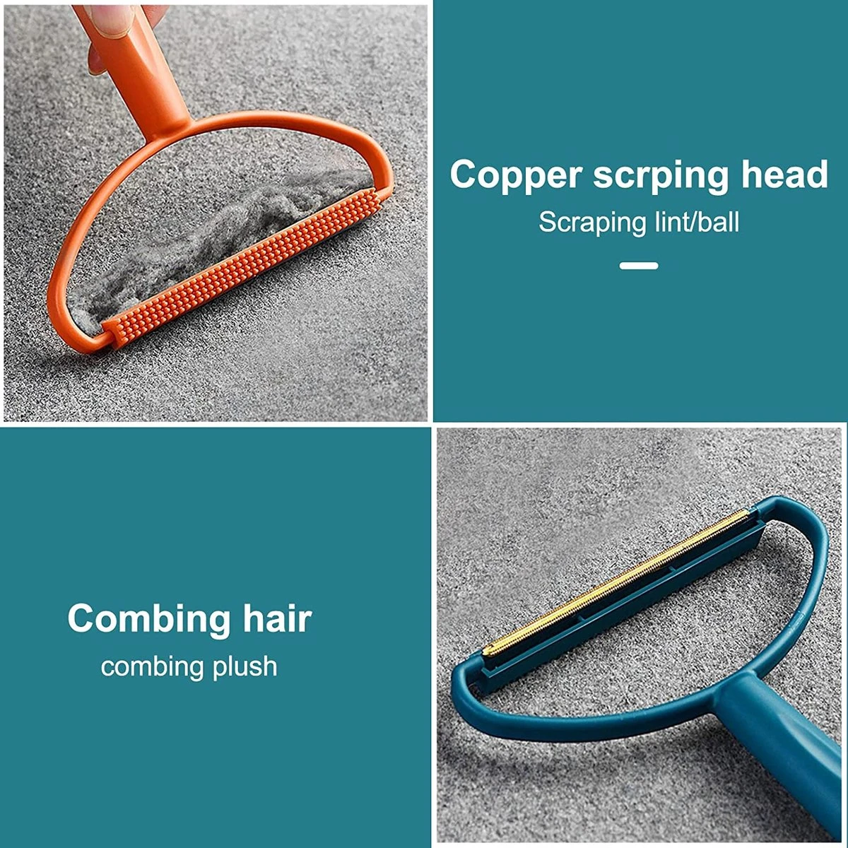 Doodadeals® | Huisdierhaar Verwijderaar | Kattenhaar Verwijderaar | Tapijt, Meubels En Jas | Blauw Of Oranje | 1 Stuk 6 Doodadeals® | Huisdierhaar Verwijderaar | Kattenhaar Verwijderaar | Tapijt, Meubels En Jas | Blauw Of Oranje | 1 Stuk - Afbeelding 4