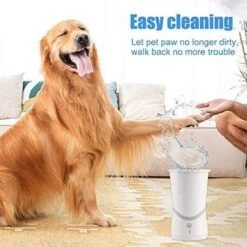 Merkloos Elektrische Hondenpootreiniger Draagbare Pet Voetenreinigingsborstel Zuigerkom Hondenvoetenreiniger Wasmachine Zachte Siliconenborstels Voor Modderige Poten Oplaadbare USB -Hondenartikelen Serie Winkel 1200x1200 1174